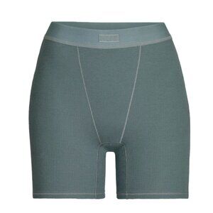 SKIMS Cotton Rib Boxer Shorts :: Size SMALL :: KYANITE